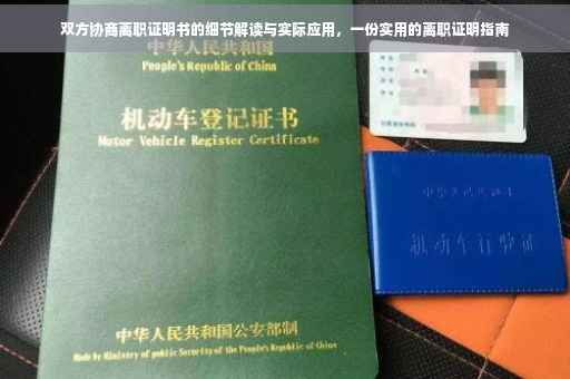 双方协商离职证明书的细节解读与实际应用，一份实用的离职证明指南