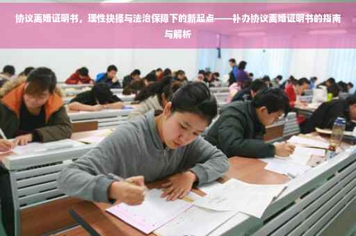 协议离婚证明书，理性抉择与法治保障下的新起点——补办协议离婚证明书的指南与解析