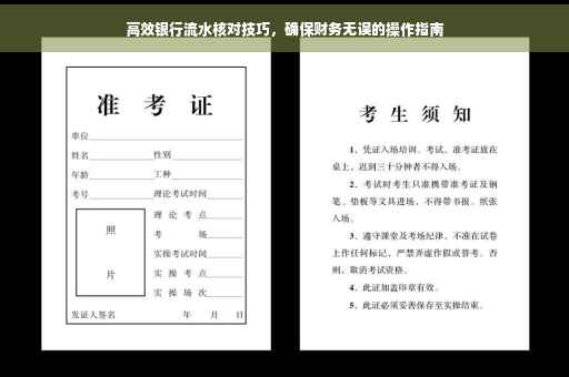 高效银行流水核对技巧，确保财务无误的操作指南