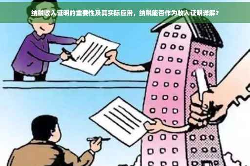 纳税收入证明的重要性及其实际应用，纳税能否作为收入证明详解？