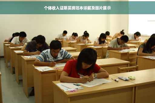 个体收入证明买房范本详解及图片展示