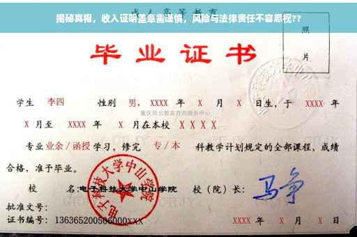 揭秘真相，收入证明盖章需谨慎，风险与法律责任不容忽视??