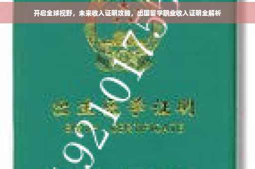 开启全球视野，未来收入证明攻略，出国留学职业收入证明全解析