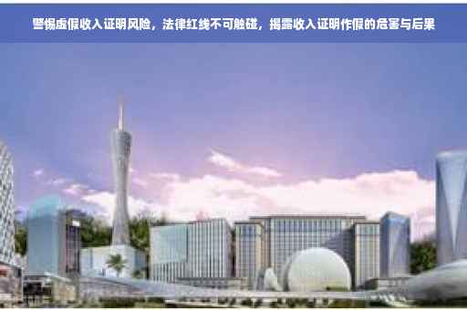 警惕虚假收入证明风险，法律红线不可触碰，揭露收入证明作假的危害与后果