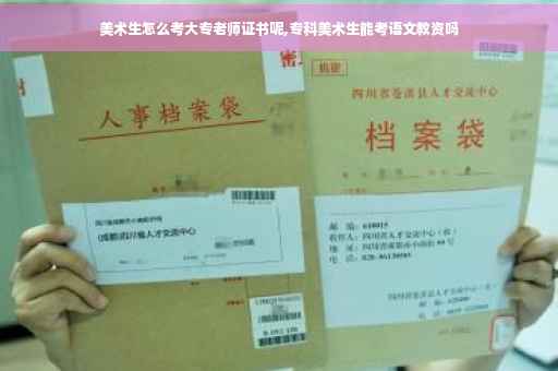 美术生怎么考大专老师证书呢,专科美术生能考语文教资吗