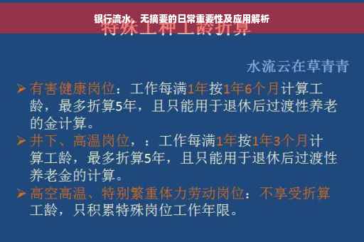 银行流水，无摘要的日常重要性及应用解析