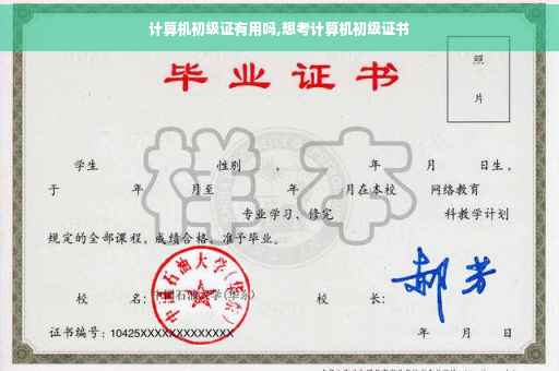 计算机初级证有用吗,想考计算机初级证书