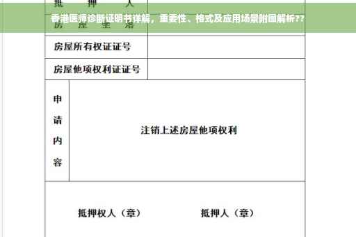香港医师诊断证明书详解，重要性、格式及应用场景附图解析??