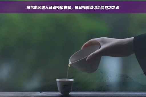 艰苦地区收入证明模板详解，撰写指南助你走向成功之路
