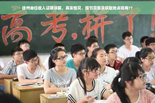 徐州单位收入证明详解，真实情况、细节洞察及获取地点指南??