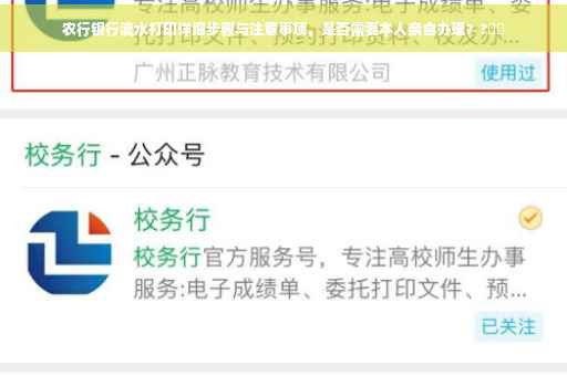 农行银行流水打印详细步骤与注意事项，是否需要本人亲自办理？?⚡️