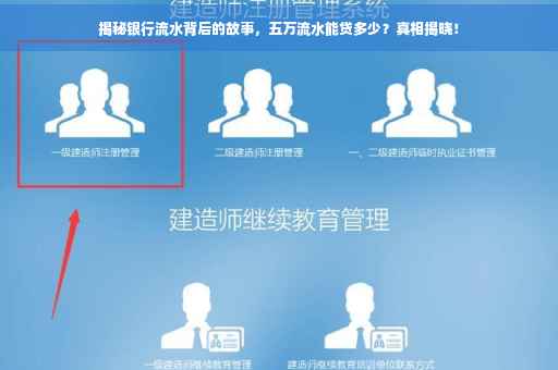 揭秘银行流水背后的故事，五万流水能贷多少？真相揭晓！