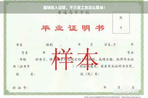 揭秘收入证明，不只是工资这么简单！
