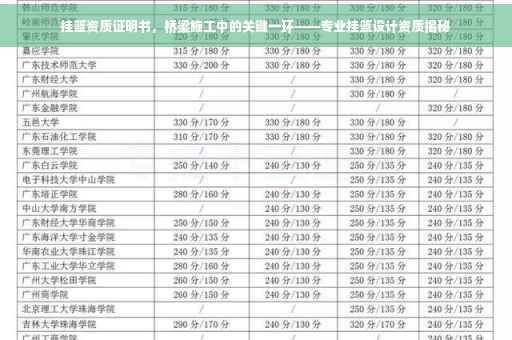 挂篮资质证明书，桥梁施工中的关键一环——专业挂篮设计资质揭秘