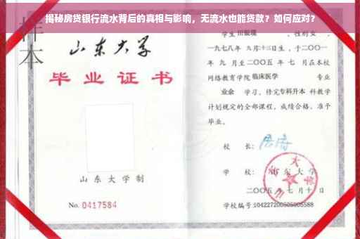 揭秘房贷银行流水背后的真相与影响，无流水也能贷款？如何应对？