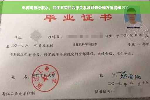 电商与银行流水，共生共荣的合作关系及账务处理方法揭秘 ?⚡️