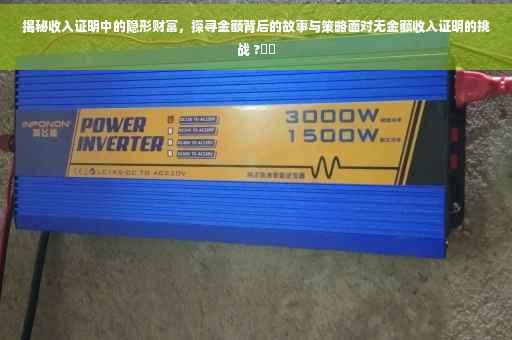 揭秘收入证明中的隐形财富，探寻金额背后的故事与策略面对无金额收入证明的挑战 ?⚡️