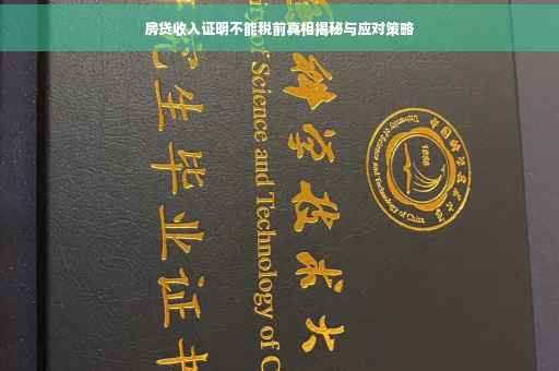 房贷收入证明不能税前真相揭秘与应对策略