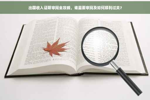 出国收入证明审阅全攻略，谁需要审阅及如何顺利过关？