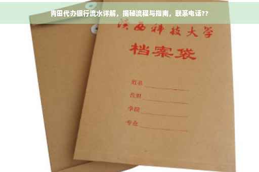 青田代办银行流水详解，揭秘流程与指南，联系电话??