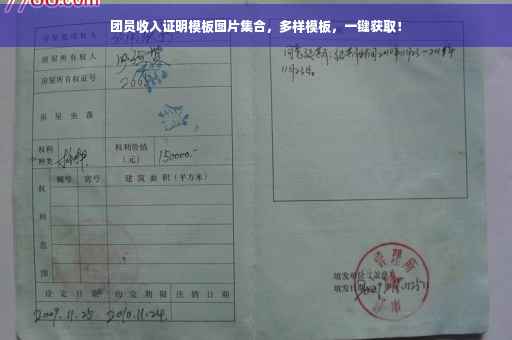 团员收入证明模板图片集合，多样模板，一键获取！