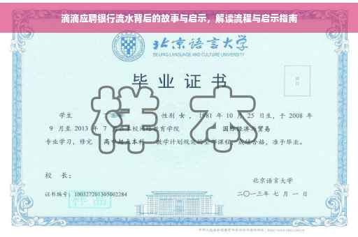 滴滴应聘银行流水背后的故事与启示，解读流程与启示指南