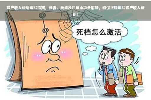 客户收入证明填写指南，步骤、要点及注意事项全解析，确保正确填写客户收入证明！
