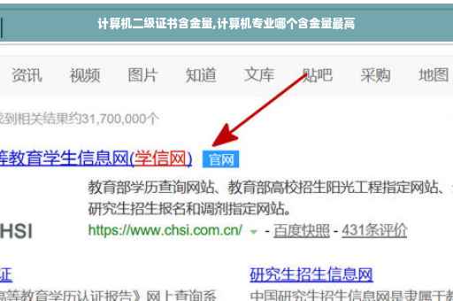 计算机二级证书含金量,计算机专业哪个含金量最高