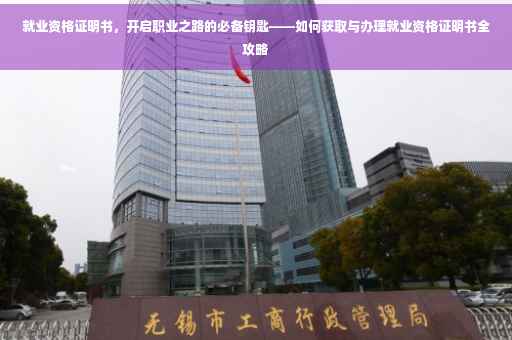 就业资格证明书，开启职业之路的必备钥匙——如何获取与办理就业资格证明书全攻略