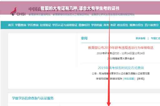 我国的大专证有几种,适合大专学生考的证书