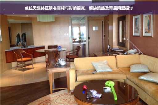 单位无集体证明书真相与影响探究，解决策略及背后问题探讨
