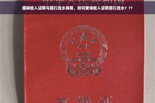 揭秘收入证明与银行流水真相，如何查询收入证明银行流水？??