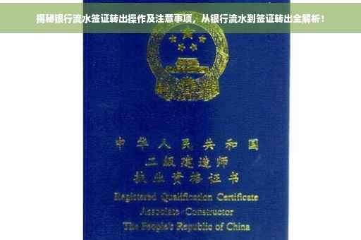 揭秘银行流水签证转出操作及注意事项，从银行流水到签证转出全解析！