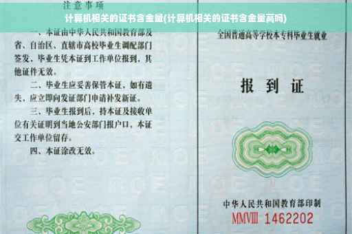 计算机相关的证书含金量(计算机相关的证书含金量高吗)
