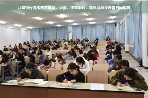 北京银行流水核实详解，步骤、注意事项、常见问题及所需时间解答