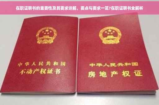 在职证明书的重要性及其要求详解，要点与要求一览?在职证明书全解析
