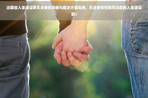 出国收入来源证明无业者的策略与解决方案指南，无业者如何撰写出国收入来源证明？