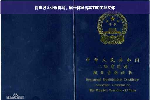 稳定收入证明详解，展示你经济实力的关键文件