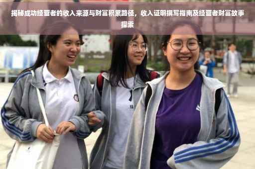 揭秘成功经营者的收入来源与财富积累路径，收入证明撰写指南及经营者财富故事探索