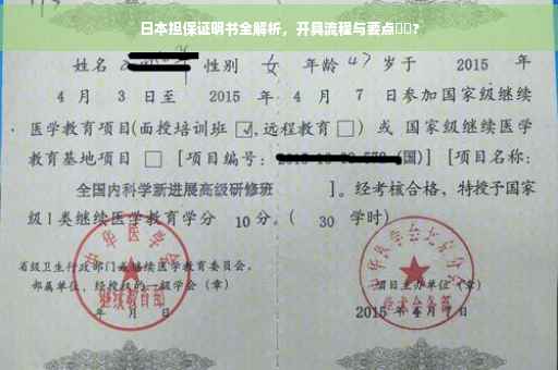 日本担保证明书全解析，开具流程与要点⚡️?