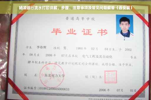 杨凌银行流水打印详解，步骤、注意事项及常见问题解答（西安篇）