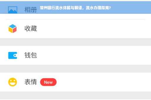 常州银行流水详解与翻译，流水办理指南?