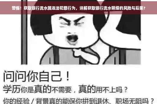 警惕！获取银行流水属违法犯罪行为，详解获取银行流水明细的风险与后果?