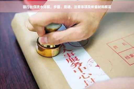 银行社保流水详解，步骤、用途、注意事项及所需材料概览