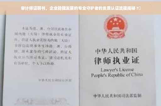 审计师证明书，企业稳健发展的专业守护者的资质认证流程揭秘 ?✨