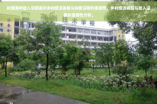 村里要的收入证明揭示乡村经济发展与自我证明的重要性，乡村经济崛起与收入证明的重要性分析。