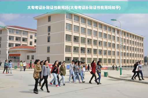 大专考证补贴证书有用吗(大专考证补贴证书有用吗知乎)