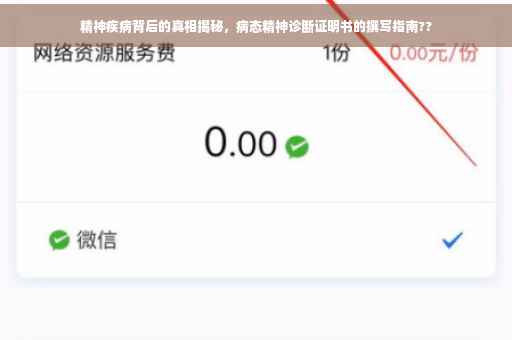 精神疾病背后的真相揭秘，病态精神诊断证明书的撰写指南??