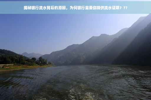 揭秘银行流水背后的原因，为何银行需要你提供流水证明？??