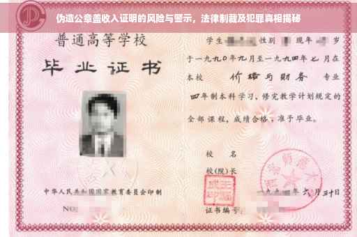 伪造公章盖收入证明的风险与警示，法律制裁及犯罪真相揭秘